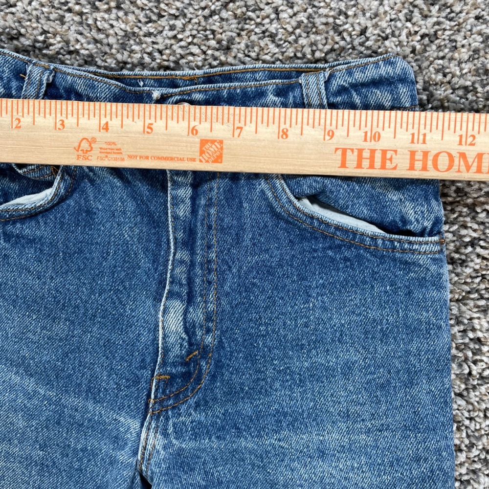 Vintage Levi's 747 Orange Tab Jeans Kids 22x27 Jeans USA Made Denim Blue - Picture 5 of 10